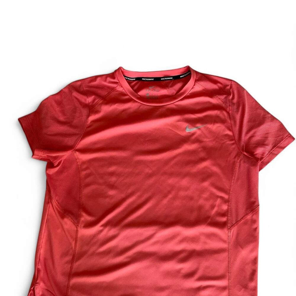 Nike red Dri-Fit short sleeve Coral shirt #running
